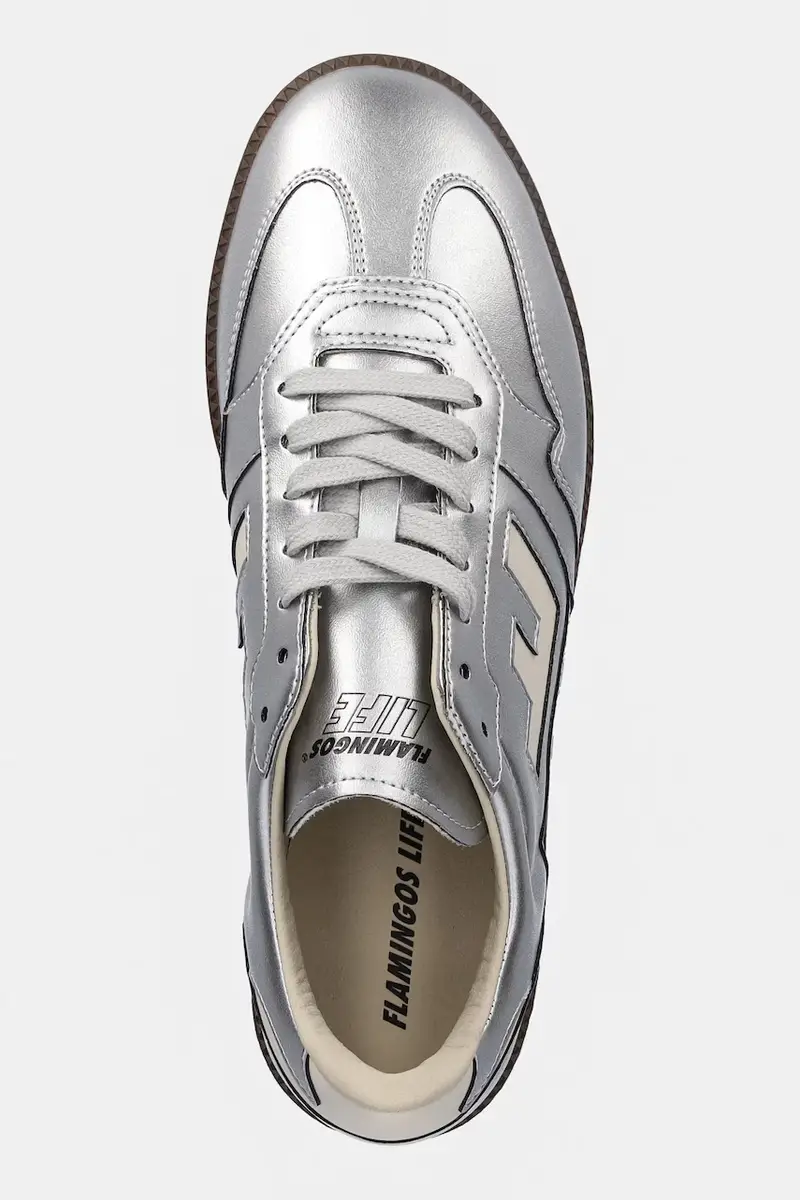 sneakers Burela Slim Argento miniatura 4