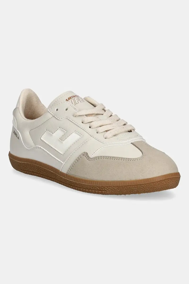 sneakers Burela Slim colore beige BSGESWHI