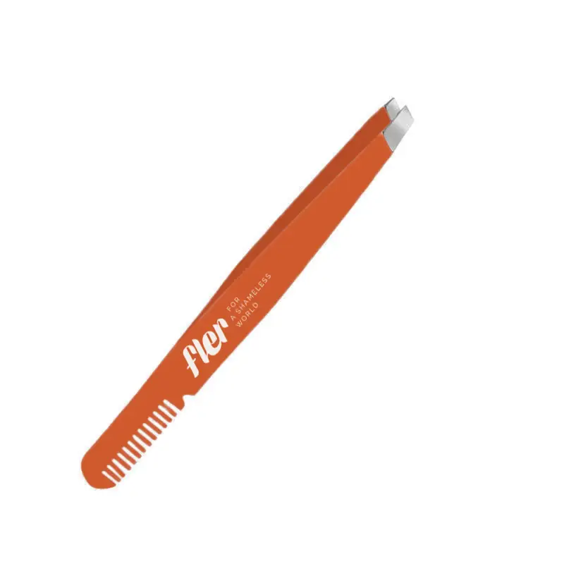 Accessori Eyebrow Tweezer with Comb Solid Orange - Pinzette sopracciglia