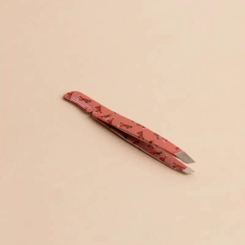 Accessori Eyebrow Tweezer with Comb Tigers Pattern - Pinzette sopracciglia miniatura 2