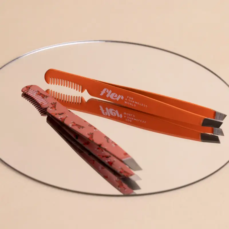 Accessori Eyebrow Tweezer with Comb Tigers Pattern - Pinzette sopracciglia miniatura 4