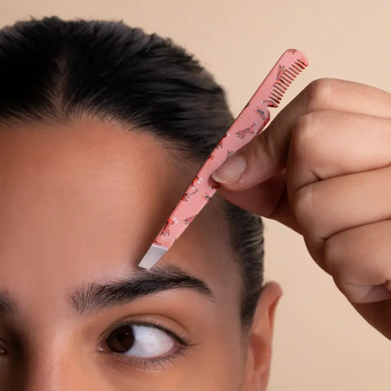 Accessori Eyebrow Tweezer with Comb Tigers Pattern - Pinzette sopracciglia miniatura 5