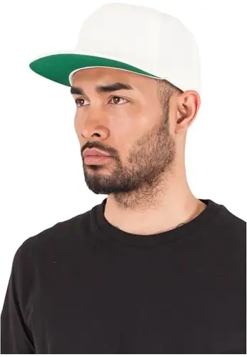 Flexfit Classic Snapback Cap, Mütze Unisex Kappe für Damen und Herren, One Size, Farbe natural
