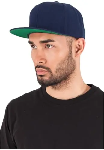 Flexfit Classic Snapback Cap, Mütze Unisex Kappe für Damen und Herren, One Size, Farbe navy