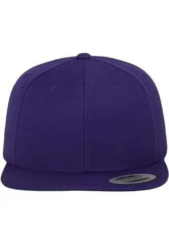 Flexfit Classic Snapback Cap, Mütze Unisex Kappe für Damen und Herren, One Size, Farbe purple miniatura 2