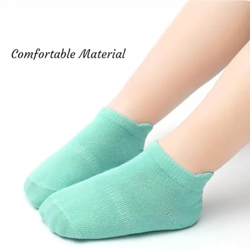 flintronic 12 Paia Calzini da Neonato, Calzini Antiscivolo per Bambini da 1 a 3 anni, Calzini alla Caviglia Altamente miniatura 3