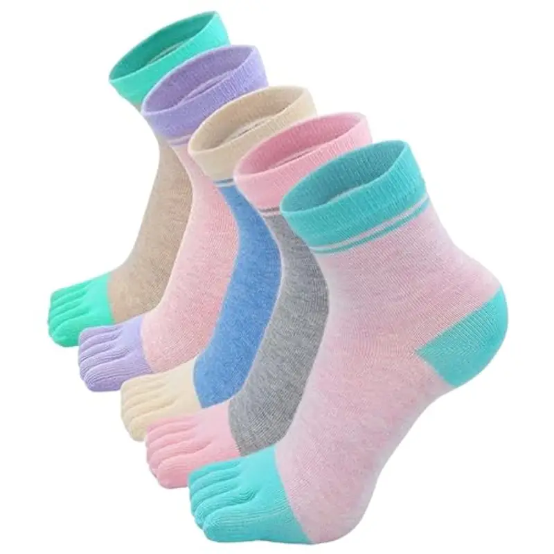 FLINTRONIC Calzini Donna 5 Dita Cotone Traspiranti