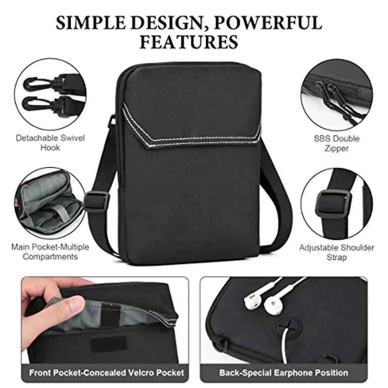 Flintronic Borsa a tracolla Uomo Nero 1602781 miniatura 3