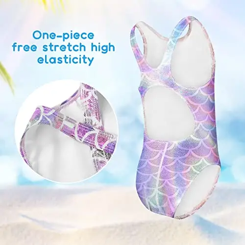 flintronic Costume da Bagno per Ragazze, Intero Bambina, Bikini da Spiaggia, Estivo Senza Manica per Estate miniatura 2