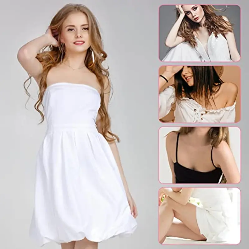 flintronic Nastro Tape Nastro di Corpo Biadesivo Invisibile, 2 Rotolo 1.6cm* 5M Fashion Trasparente Tape, Medica miniatura 3