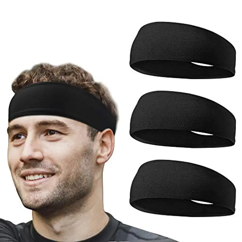 Flintronic Sport Headband, Fascia da Corsa, Antiscivolo umidità Ampia Fascia per Capelli,Fasce Antisudore, Fascia da Ginnastica per Uomini e Donne,Fascia per Sport in Esecuzione, Yoga, Jogging