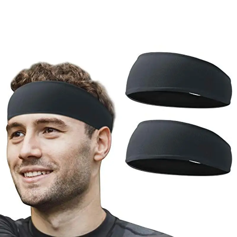 Flintronic Sport Headband, Fascia da Corsa, Antiscivolo umidità Ampia Fascia per Capelli,Fasce Antisudore, Fascia da Ginnastica per Uomini e Donne,Fascia per Sport in Esecuzione, Yoga, Jogging