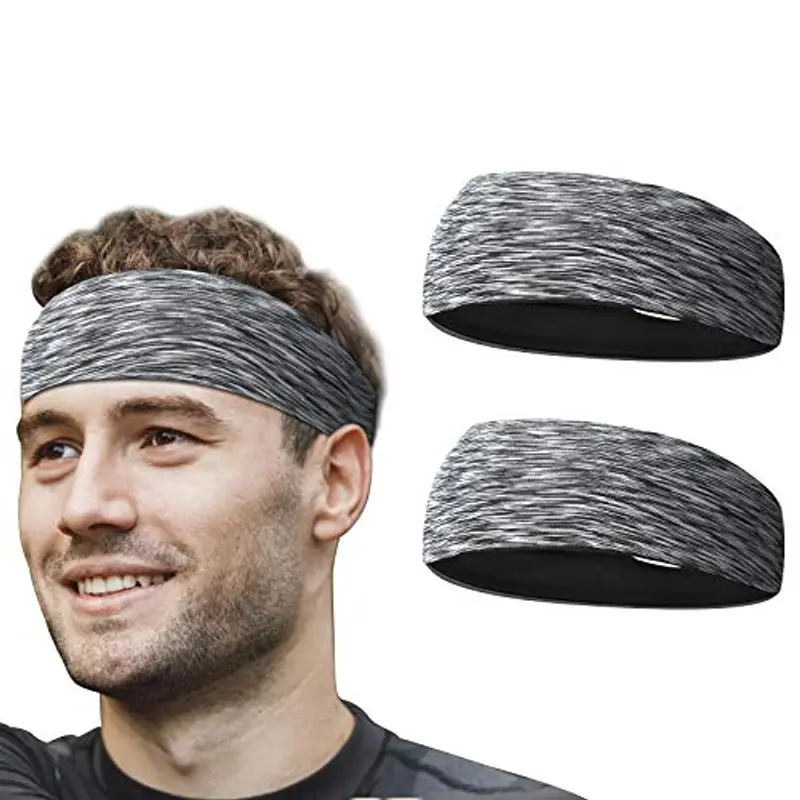 Flintronic Sport Headband, Fascia da Corsa, Antiscivolo umidità Ampia Fascia per Capelli,Fasce Antisudore, Fascia da Ginnastica per Uomini e Donne,Fascia per Sport in Esecuzione, Yoga, Jogging