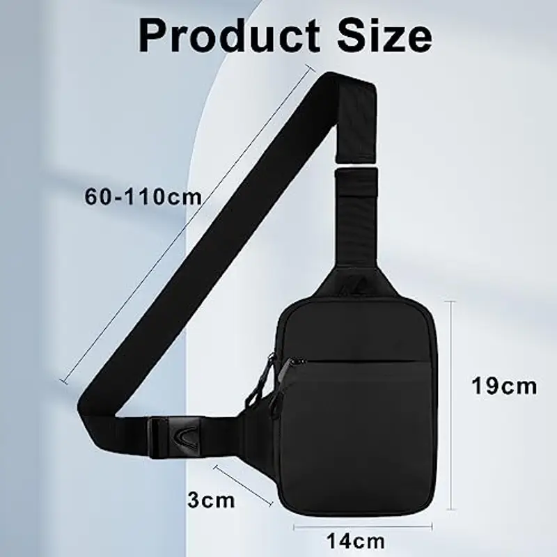 Flintronic Borsa a tracolla Uomo Nero 815073 miniatura 2