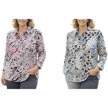CAMICIA DONNA VISCOSA FLORA 32803