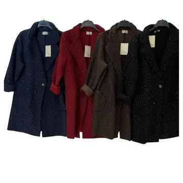 CAPPOTTO LUNGO DONNA STRASS FLORA 22095