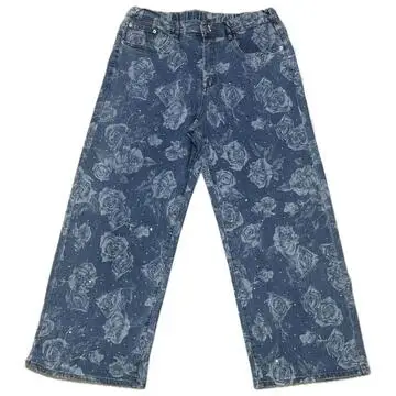 JEANS DONNA OVER A FIORI FLORA CURVY ML0077