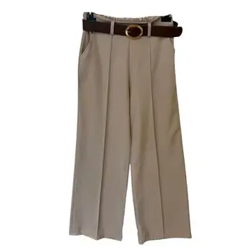 PANTALONE DONNA A PALAZZO CON CINTURA FLORA 25893