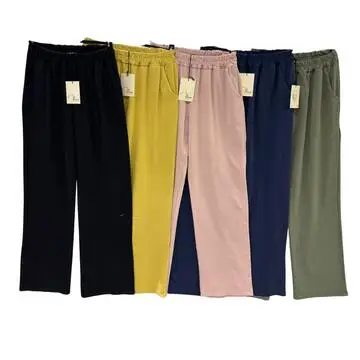 PANTALONE LUNGO DONNA FELPA SGARZATA FLORA 35553