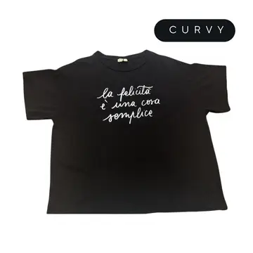 T-SHIRT OVER DONNA MANICA CORTA FLORA CURVY 82868