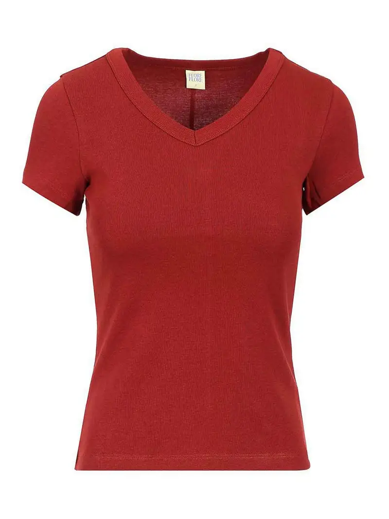 Maglietta di base Rosso Scuro