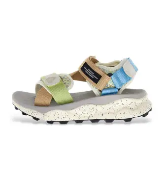 per donna 0503084 Sandali multicolor Nazca 2 (36), Tessuto, Basso, Velcro, Casual, Multicolore Floreale
