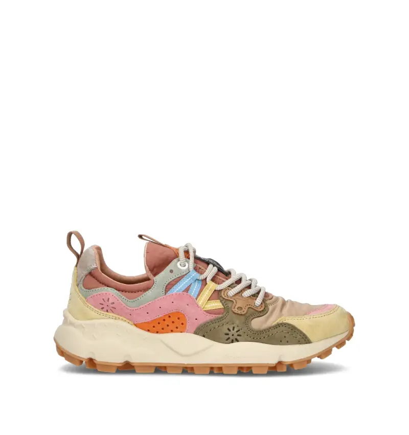 Flower Mountain Sneakers donna multicolor beige