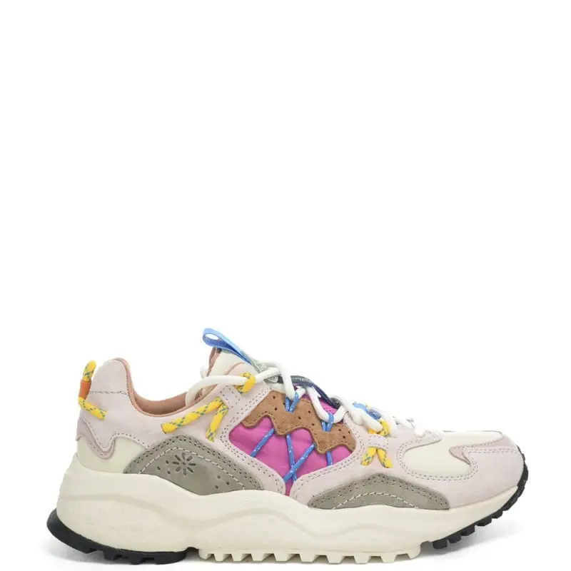 sneakers da donna yamano 3 in tessuto tecnico cipria fucsia