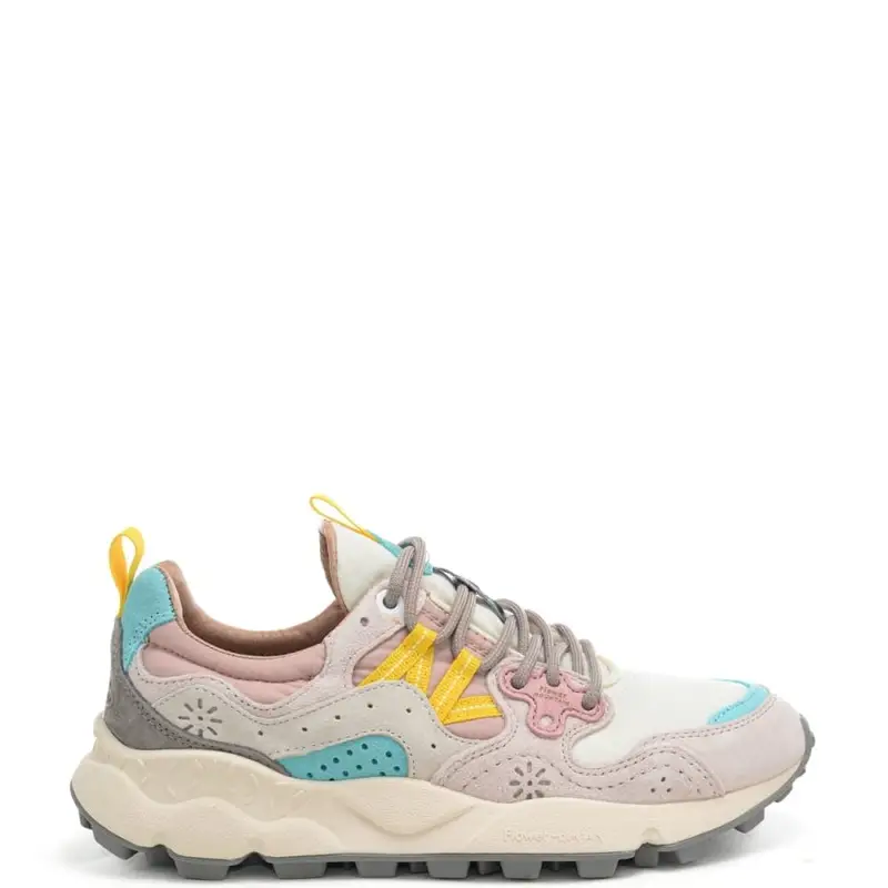 sneakers da donna yamano 3 in tessuto tecnico rosa chiaro