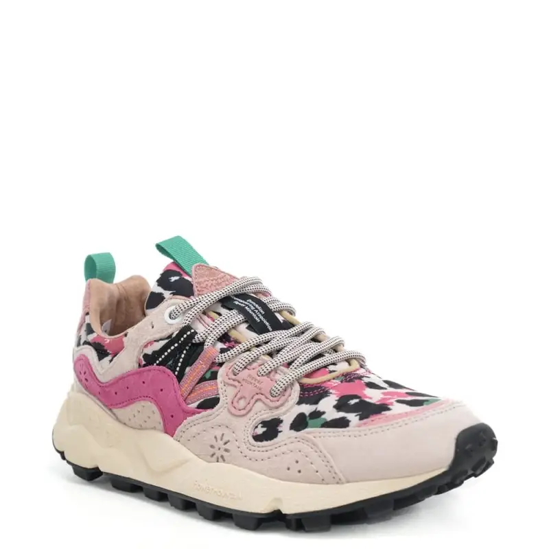 sneakers da donna yamano 3 in tessuto tecnico rosa fucsia miniatura 2
