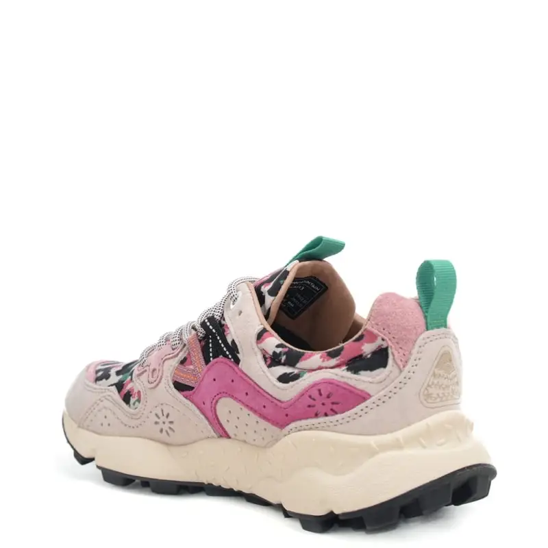 sneakers da donna yamano 3 in tessuto tecnico rosa fucsia miniatura 3