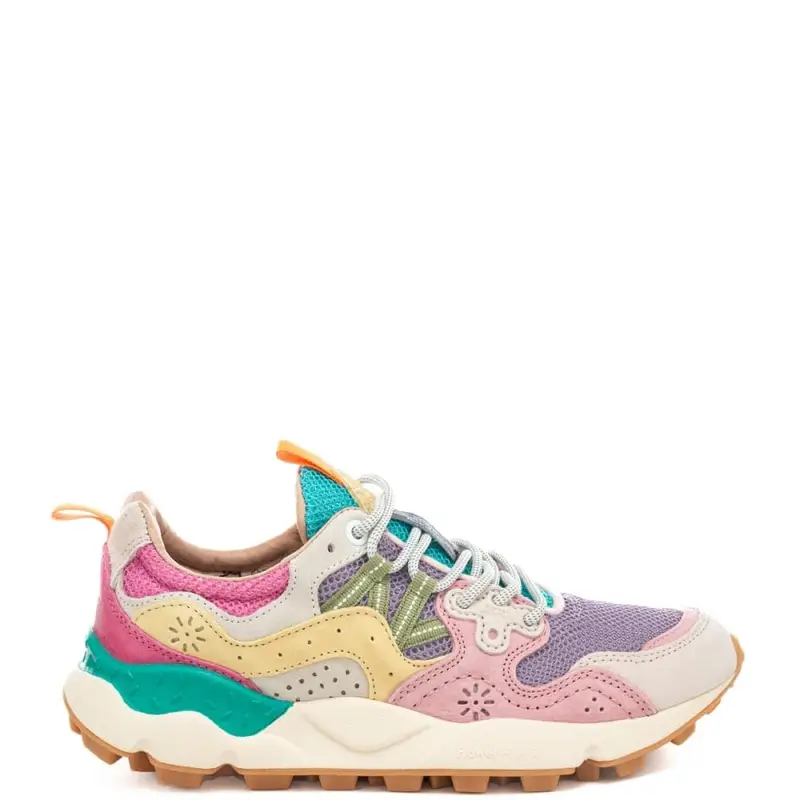 sneakers da donna yamano 3 in tessuto tecnico rosa lilla