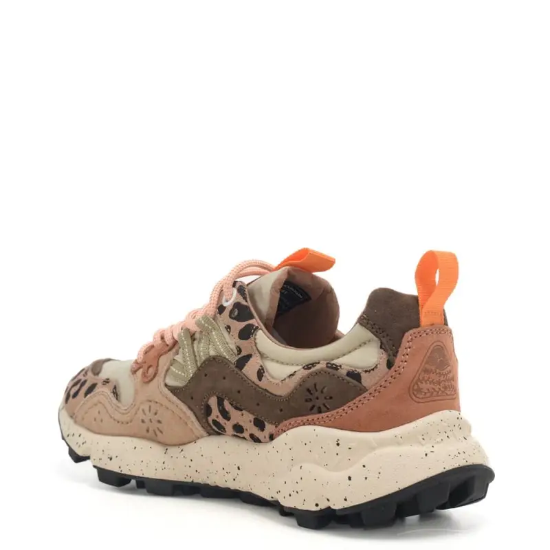 sneakers da donna yamano 3 uni in camoscio multicolor e tessuto tecnico beige milk miniatura 3