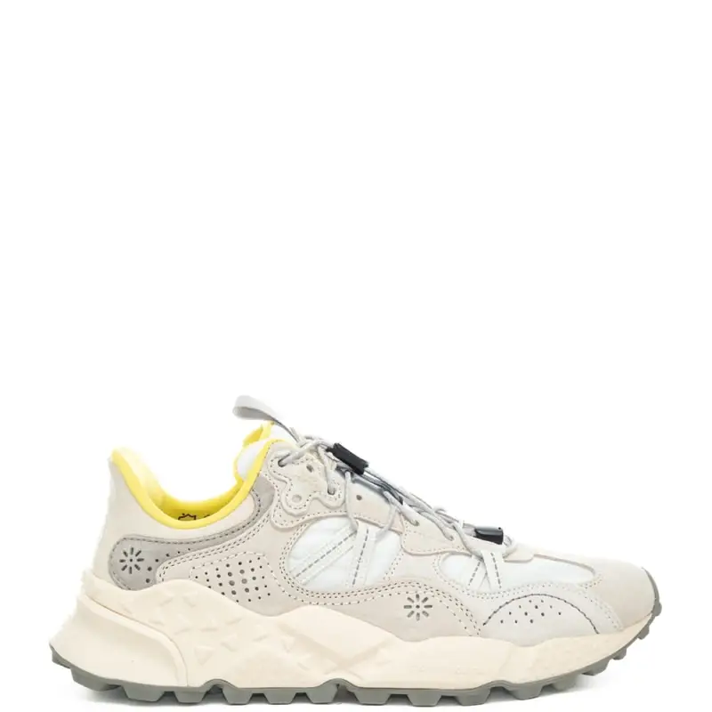 sneakers da uomo tiger hill in tessuto tecnico bianche