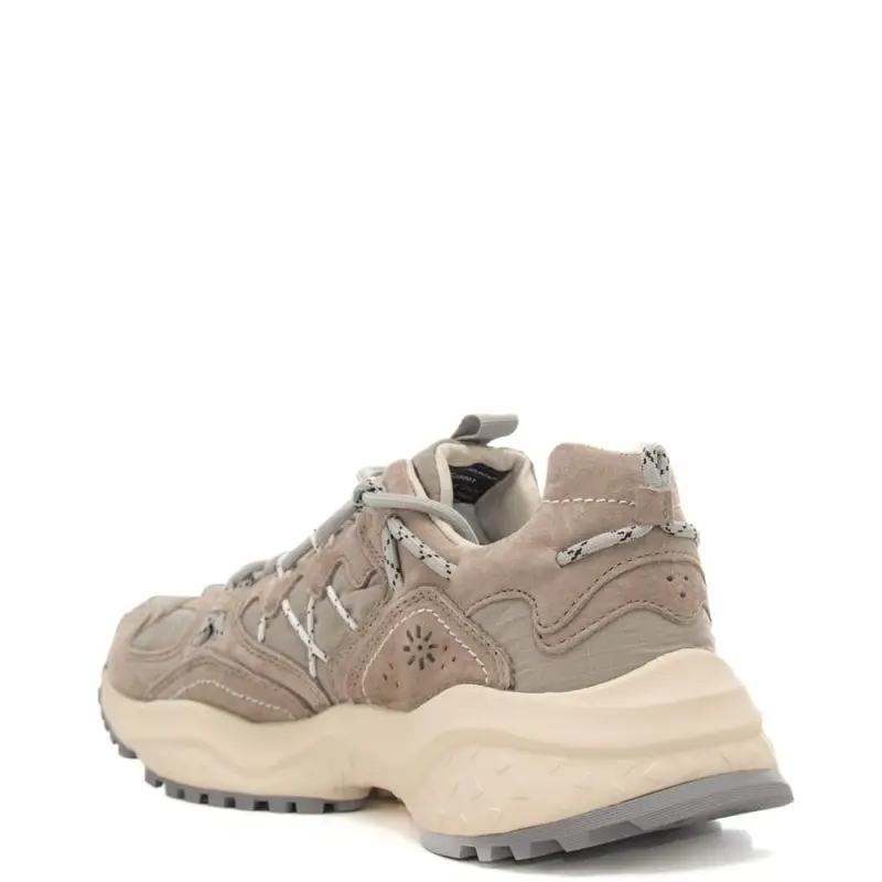 sneakers da uomo yamabushi in tessuto tecnico grigio chiaro miniatura 3