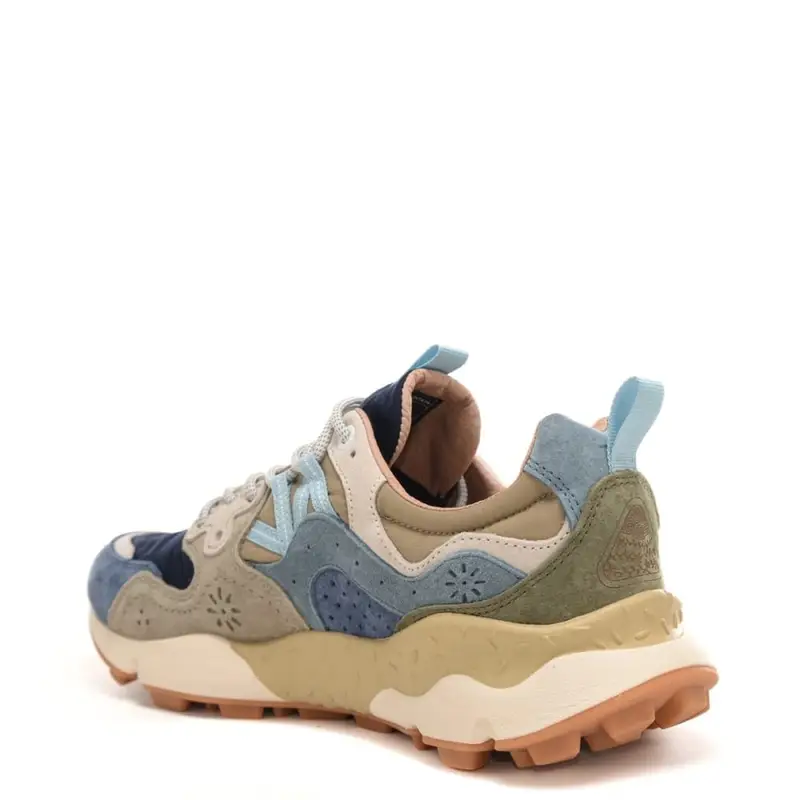 sneakers da uomo yamano 3 man in camoscio e tessuto tecnico blu navy miniatura 2