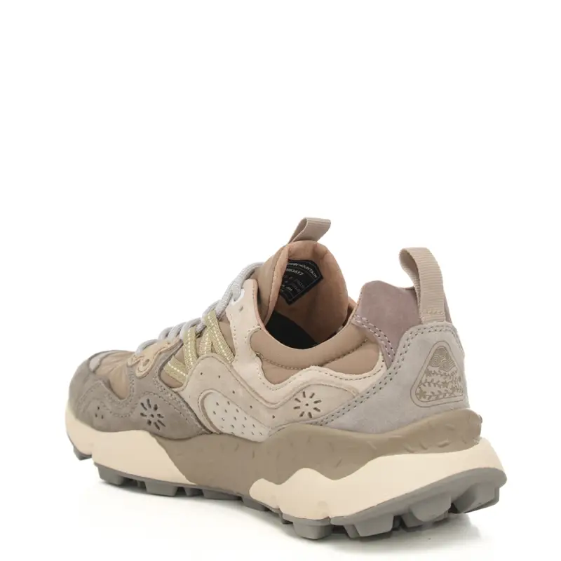 sneakers da uomo yamano 3 man in camoscio multicolor e tessuto tecnico grigio chiaro miniatura 3