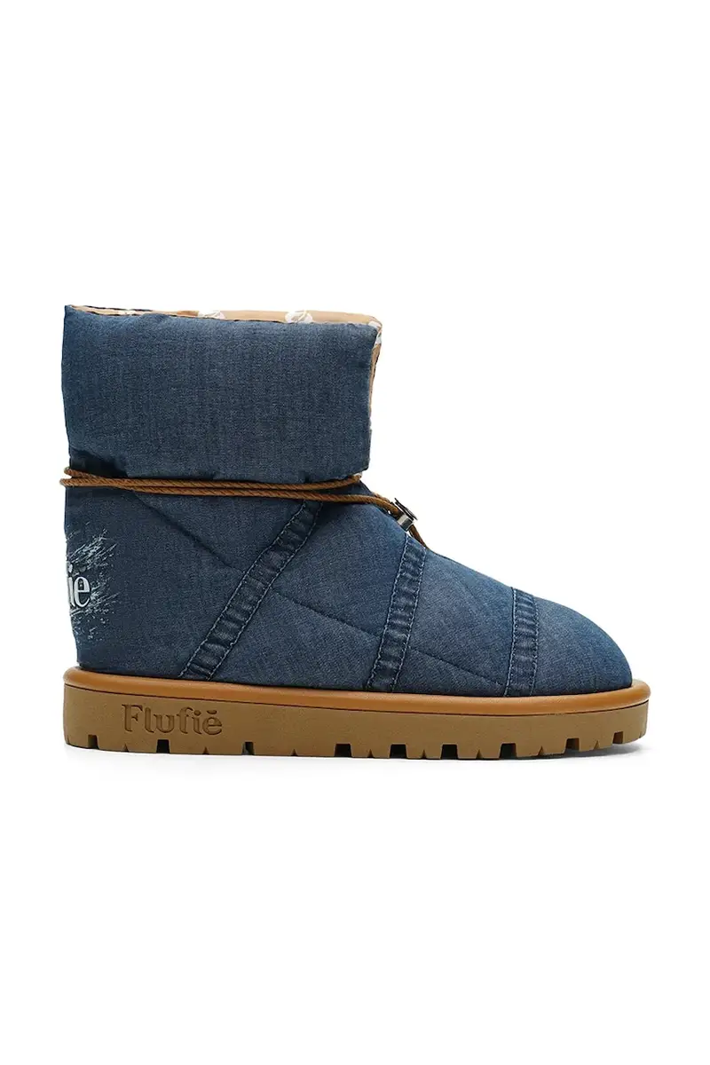 stivali da neve colore blu S10