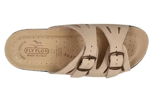 Fly Flot Barbariga, Ciabatte Donna in Microfibra, Traspiranti, con Doppia Fibbia Regolabile, Sottopiede in Pelle miniatura 3