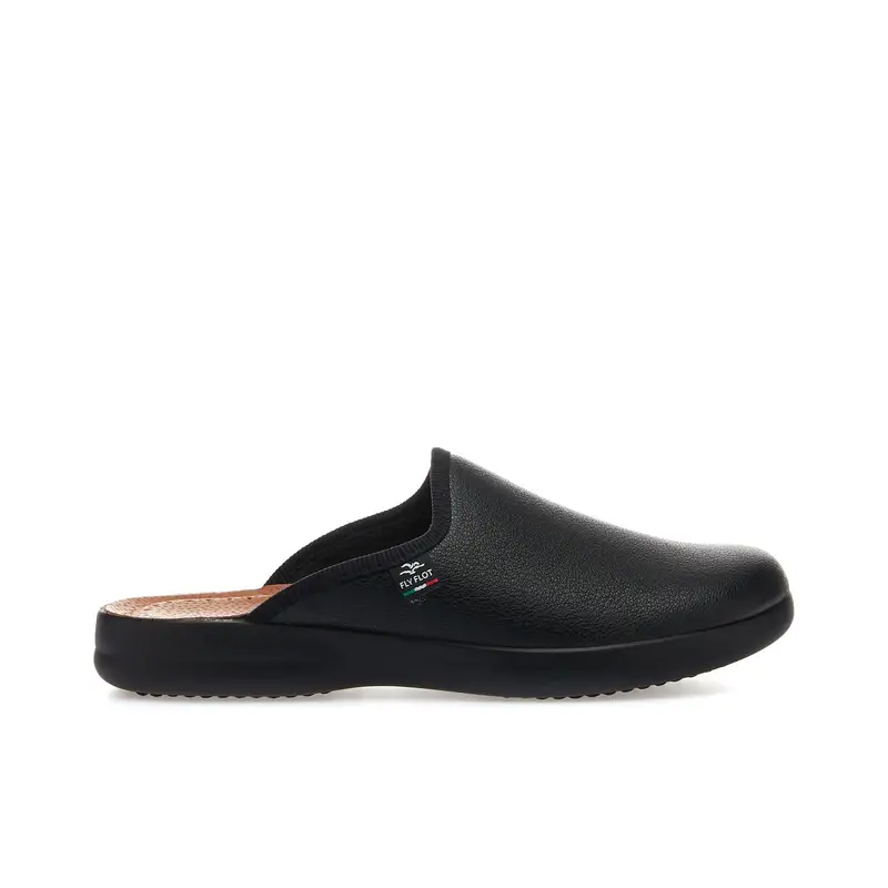 Ciabatte da casa nere con logo