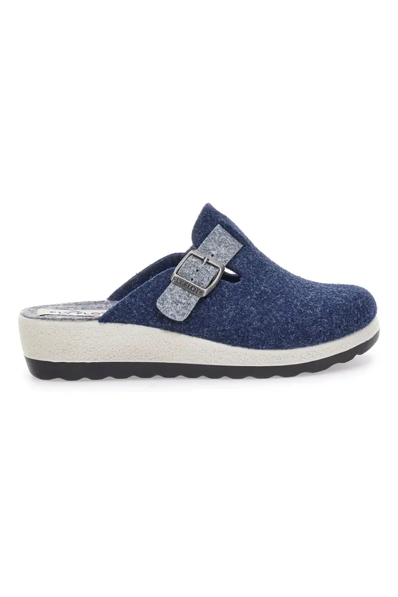 Pantofole blu con fibbia regolabile e suola bicolore Fly Flot 90440W68FR [BLUE]
