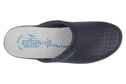 Fly Flot | Woman Professional, Zoccoli Sanitari Donna, Ciabatta con Tomaia in Pelle Forata, Sottopiede in Pelle miniatura 2