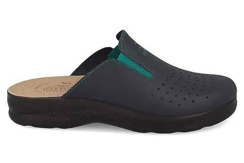 Fly Flot | Woman Professional, Zoccoli Sanitari Donna con Elastico Regolabile, Ciabatta con Tomaia in Pelle Forata miniatura 3