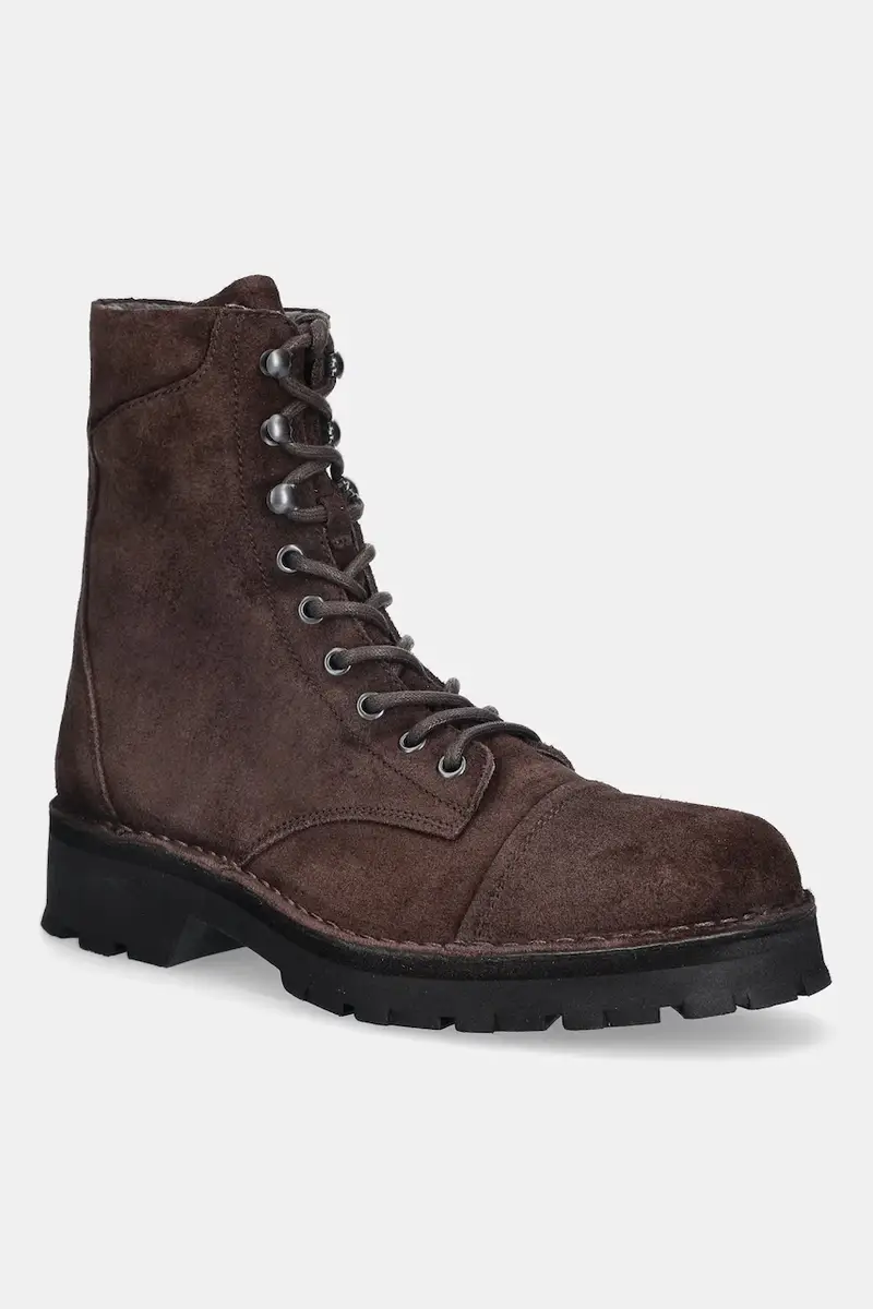 scarpe in camoscio KAFT126FLY uomo colore marrone P211126002