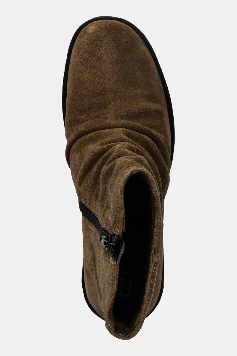 stivaletti alla caviglia in camoscio BANN538FLY donna colore marrone P501538013 miniatura 4