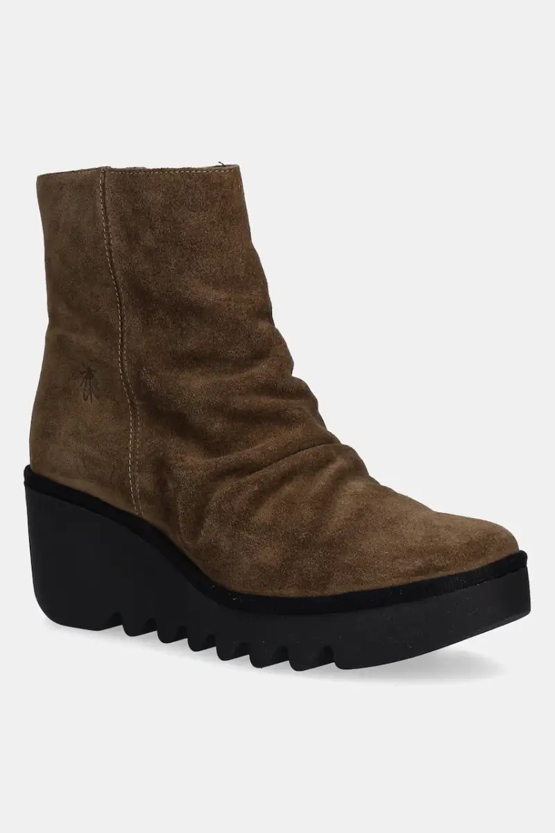 stivaletti alla caviglia in camoscio BANN538FLY donna colore marrone P501538013