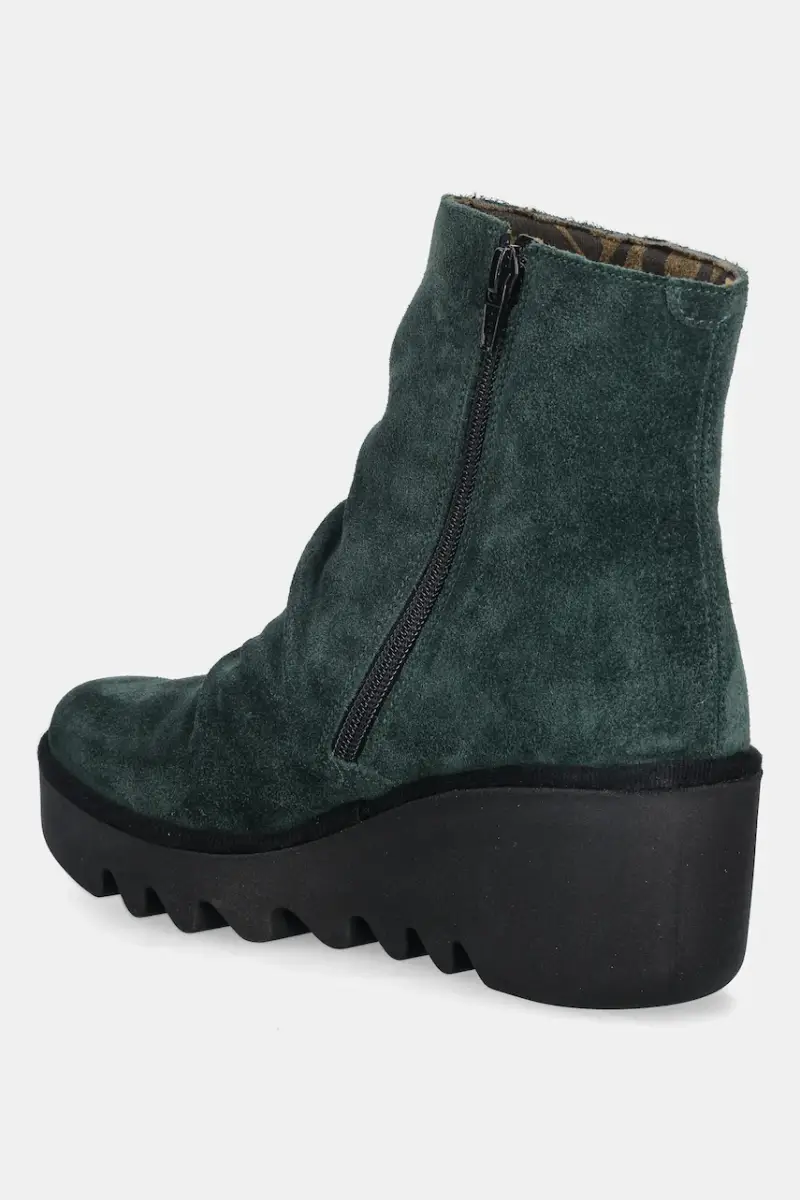 stivaletti alla caviglia in camoscio BANN538FLY donna colore verde P501538012 miniatura 3