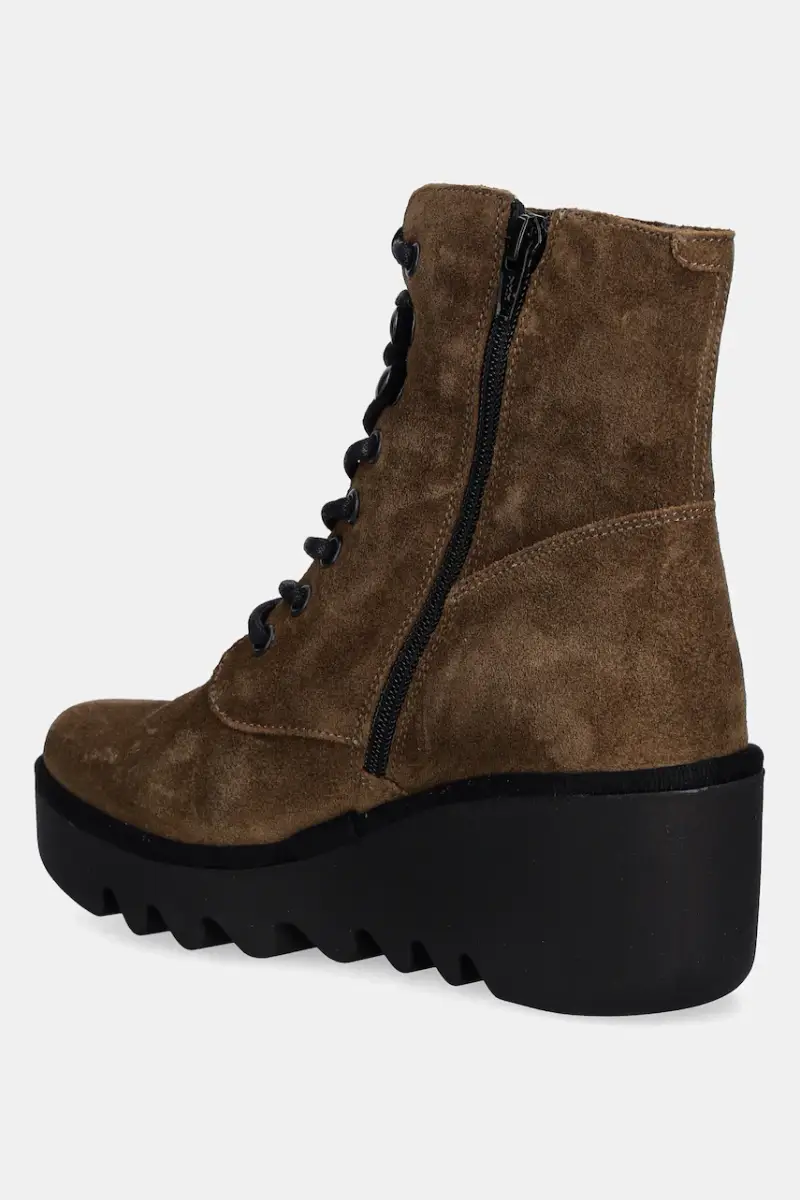 stivaletti alla caviglia in camoscio BIRR534FLY donna colore marrone P501534009 miniatura 3