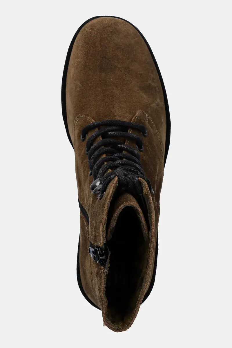 stivaletti alla caviglia in camoscio BIRR534FLY donna colore marrone P501534009 miniatura 4