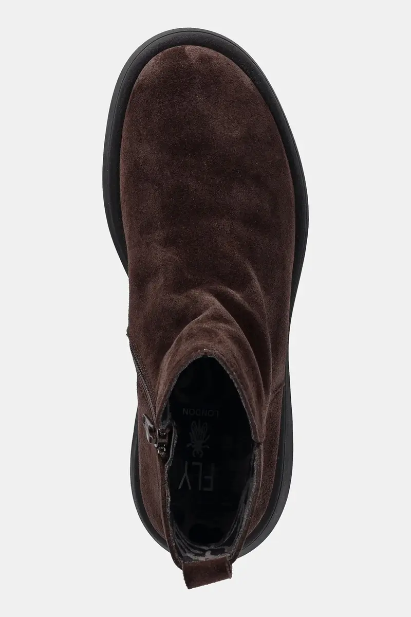 stivaletti alla caviglia in camoscio MAZY323FLY donna colore marrone P145323003 miniatura 4